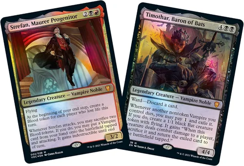 Vista 4 de Magic: The Gathering Innistrad: Carmesí Vow Commander Deck – Vampiric Bloodline (Negro-Rojo)