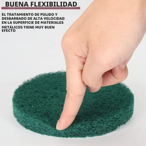 Vista 3 de 3 en accesorios de cepillo de taladro de fregado Power Scrubber Pads 10Pc