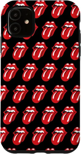 Vista 8 de Rolling Stones Classic Tongue Logo Repeat - Carcasa para iPhone 17, color negro