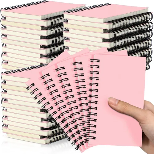 Vista 35 de Jutom 2 cuadernos pequeños en espiral, blocs de notas de 3 x 5 pulgadas, cuadernos de bolsillo pequeños a granel, mini bloc de notas con páginas