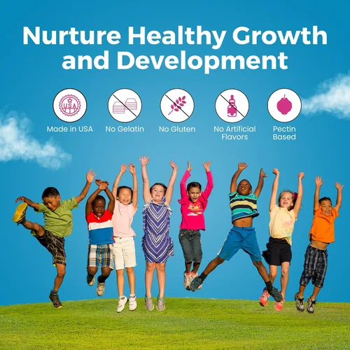 Vista 6 de Zaytun Vitamins Gomitas multivitamínicas Halal para niños y adultos, apoyo nutricional diario completo para la familia, vegetariano, apoya