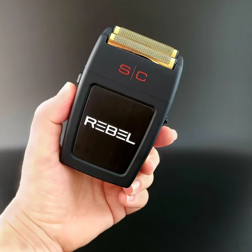Vista 6 de StyleCraft Rebel - Afeitadora profesional de doble hoja inalámbrica hasta 11,000 RPM Motor Super Torque, USB-C recargable, afeitadora eléctrica
