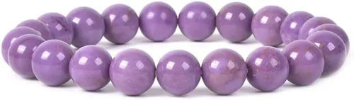Vista 19 de Amandastone Pulsera elástica de cuentas redondas de 0.394 in con piedras preciosas naturales de 7 pulgadas Bloodstone africano