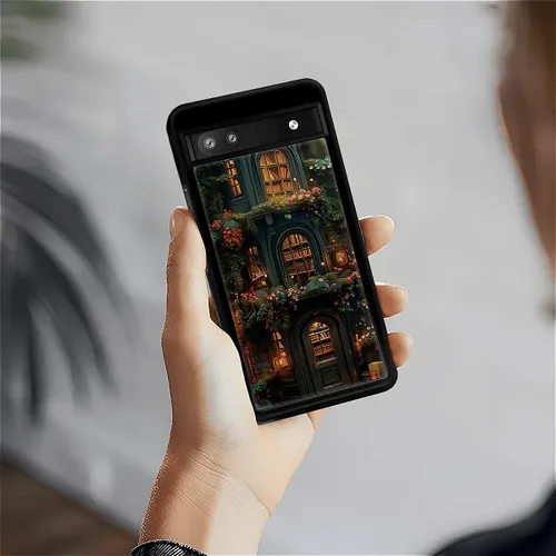 Vista 48 de Compatible con Google Pixel 4A 5G Mobile Case Creative Acrylic Panel trasero Silicona Protección Grip especialmente diseñado para Google Pixel 4A 5G