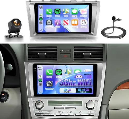 Vista 8 de Radio de coche 2G+64G para Toyota Camry 2006-2011 con Carplay/Android Auto