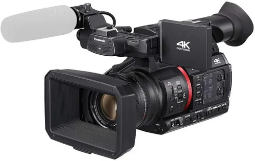 Vista 2 de Panasonic AG-CX350 - Videocámara 4K (AG-CX350) con funda acolchada, tarjeta de memoria de 128 GB, trípode resistente, accesorios para lentes