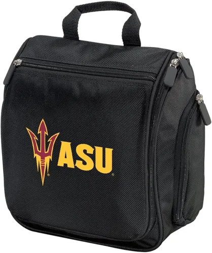 Vista 4 de Bolsa de aseo ASU o kit de afeitado de la Universidad Estatal de Arizona Bolsa de viaje colgante, Gris