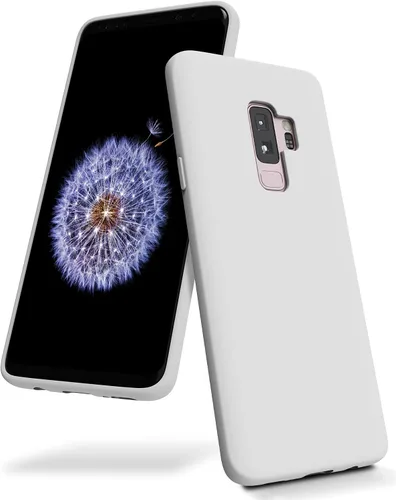 Vista 12 de GOOSPERY Funda de silicona líquida para Galaxy S9 Plus (2018) Silky-Soft Touch Full Body Protection Funda a prueba de golpes con forro de microfibra
