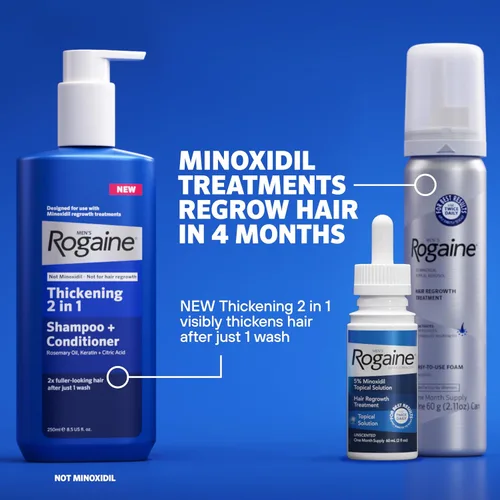 Vista 7 de Solución Rogaine para hombres, suministro de un mes