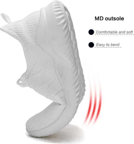Vista 5 de Zapatos deportivos para correr para hombre, ligeros, transpirables, de malla