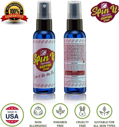 Vista 2 de Spin iT Football Grip Spray – Agarre firme con o sin guantes de fútbol – Complemento al equipo de entrenamiento de fútbol y accesorios de fútbol