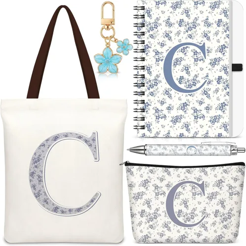 Vista 44 de Talltalk 5 piezas de bolsas de mano con iniciales, regalos para mujer Beige