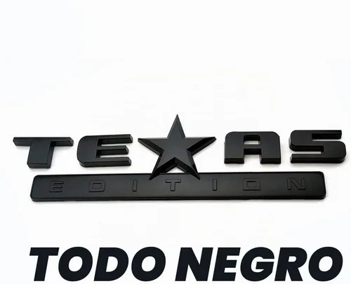 Vista 6 de 1 pieza emblema edición Texas plateado y negro/plateado y rojo/todo negro/negro y rojo/bandera americana a color y plateado/bandera americana negra