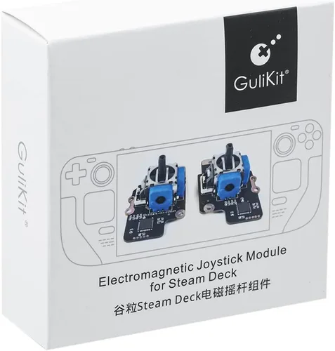 Vista 5 de Guli Kit de joystick electromagnético para cubierta de vapor sin deriva con sensor de efecto pasillo 3D palanca analógica de repuesto para cubierta
