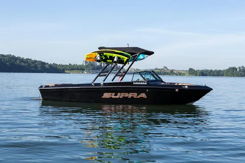 Vista 9 de Monster Tower Estante para wakeboard – liberación rápida, ajuste universal para torres de wakeboard, rotación de 360 grados, parachoques de goma