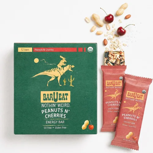 Vista 10 de BAR U EAT Barra energética sin gluten, alta fibra, ingredientes alimentarios reales, sin aceite, orgánico, sin azúcar artificial, aperitivos