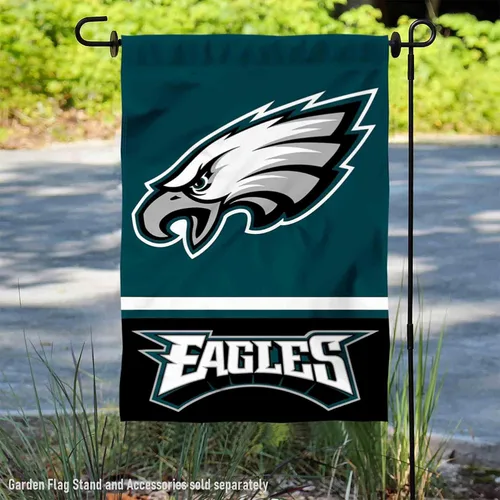 Vista 2 de Bandera de jardín de doble cara de los Philadelphia Eagles
