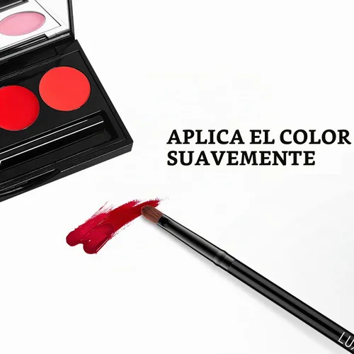 Vista 3 de Luxspire Cepillo de labios, cepillo corrector, 2 piezas, negro