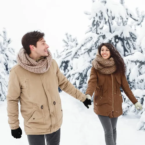 Vista 5 de ONESING 2 pares de guantes de invierno para hombre, guantes cálidos para hombre, guantes de punto para pantalla táctil, para clima frío