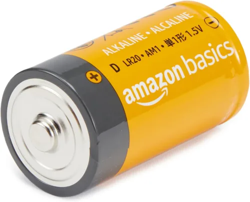 Vista 3 de Amazon Basics - Paquete de 4 pilas alcalinas de celda D de uso diario, 1,5 voltios, vida útil de 5 años