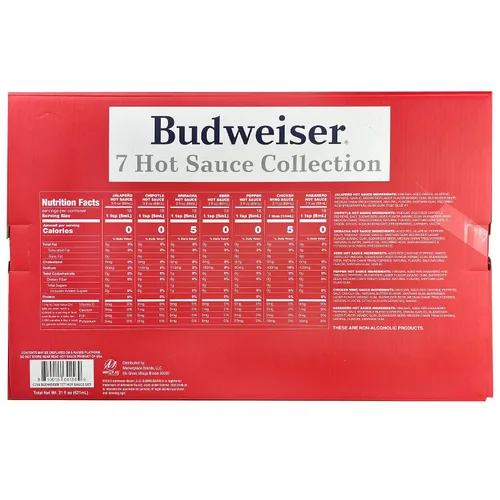 Vista 2 de Marketplace Brands - Colección Budweiser Hot Sauce 7 CT. 3fl oz/ea