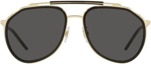 Vista 2 de Dolce & Gabbana DG2277-02/87 - Gafas de sol doradas, negras y gris oscuro, 2.244 in