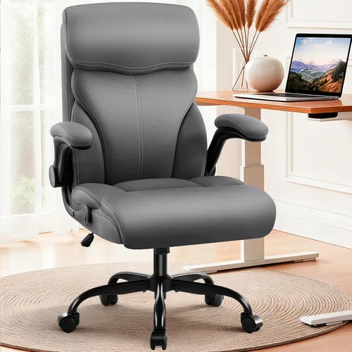 Vista 14 de AreShark Silla de oficina – Silla ejecutiva de escritorio cómoda transpirable con respaldo alto y soporte lumbar, silla ergonómica de cuero