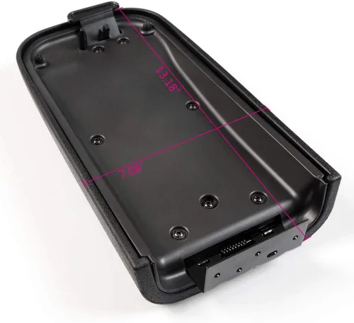 Vista 2 de Compatible con Trailblazer, Envoy, Ascender Consola Tapa (Negro)
