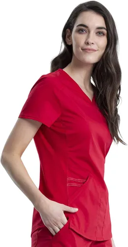 Vista 6 de Cherokee Ropa quirúrgica superior para mujer, con cuello en V, WW601