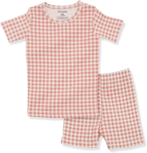 Vista 192 de AVAUMA Conjunto de pijama de algodón para bebés y niñas de 6 meses a 7 años