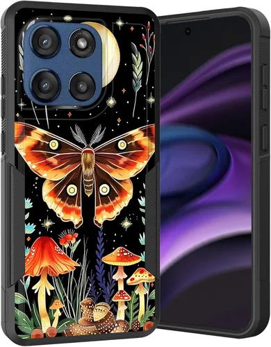 Vista 233 de para Moto G Play 4G 2024, funda de dos capas híbrida resistente y a prueba de golpes, PC duro + silicona suave protectora para Motorola Moto G Play