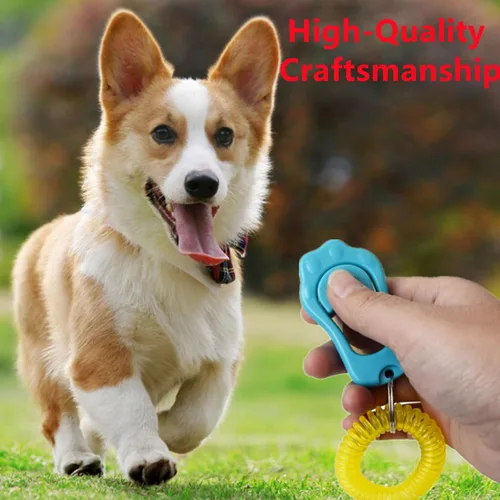 Vista 6 de Clicker para entrenamiento de perros, 2 paquetes de clicker de entrenamiento de perros para entrenamiento de comportamiento de mascotas, ajustable