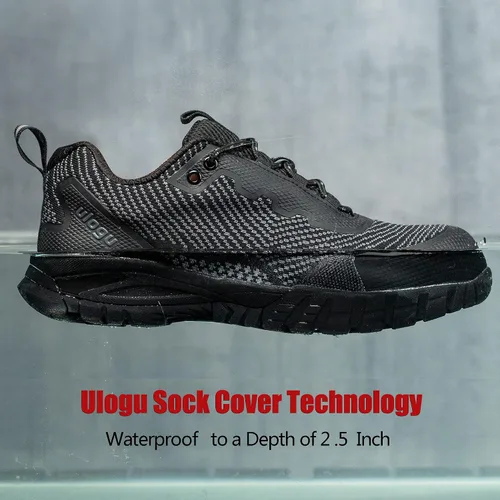 Vista 2 de ulogu Waterproof Steel Toe Shoes for Men Women Comfy Lightweight Slip Resistant Work Safety Sneakers 6-Month Warranty