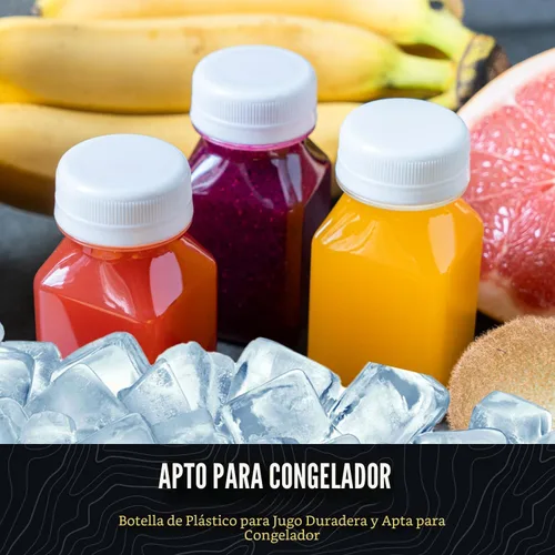 Vista 7 de Norcalway 10 botellas de plástico de 2 onzas con tapas – Ginger Shot – Apto para congelador, a prueba de fugas, sin BPA, botellas de viaje pequeñas