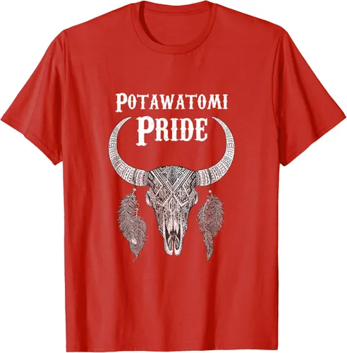 Vista 82 de Potawatomi Pride Tribe Native American Indian Buffalo Camiseta