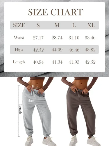 Vista 6 de Yovela - Pantalones deportivos holgados de cintura alta para mujer, ropa de otoño, informales, cálidos, estéticos, con bolsillos, Y2k