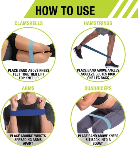 Vista 5 de Pro-Tec Athletics Bandas de resistencia, ligeras, medias, pesadas, entrenamiento de fuerza, bandas de resistencia, bandas de látex, tonificación