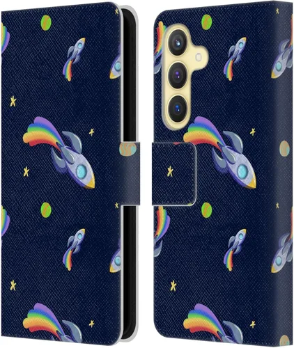 Vista 64 de Head Case Designs Officially Licensed Carla Morrow Colorful Space Dice Patterns Leather Wallet Case Compatible with Samsung Galaxy A07 4G