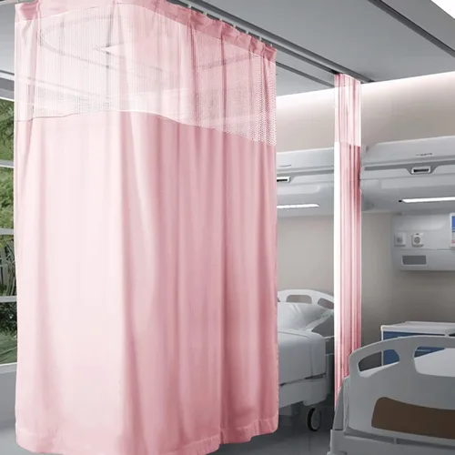 Vista 28 de Fcosie Cortinas divisoras de habitación de hospital con ganchos planos para cubículo, pantalla de privacidad para hospital, clínica médica