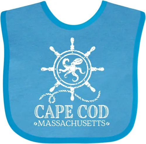 Vista 9 de inktastic Cape Cod Massachusetts - Babero náutico para bebé