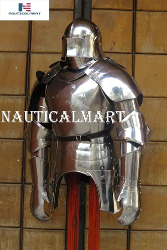 Vista 2 de NauticalMart Armadura gótica usable medio traje de armadura Medieval Times Reenactment Body Armour