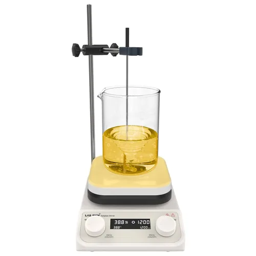 Vista 8 de LAB FISH 200-1500RPM agitador magnético placa caliente 536.0 °F/536℉ HS-6 Even heating, durable ceramic coating, brushless motor, knob control