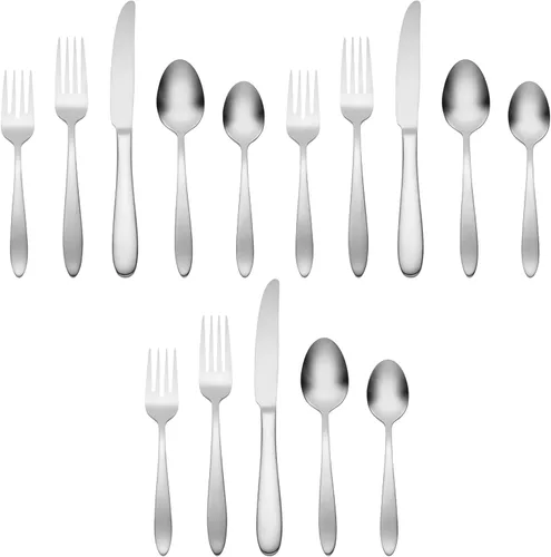 Vista 14 de Oneida Mooncrest - Juego de 4 tenedores de cena B336004A, plateado, juego de 4, tenedores de cena