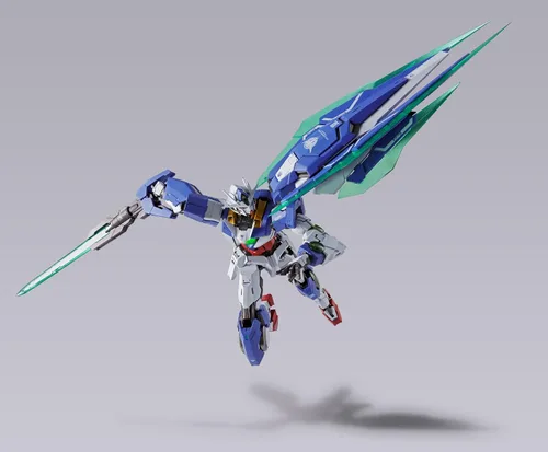 Vista 4 de Bandai Traje móvil Gundam 57535-Metal Build 00 Qan T, multicolor, 19258