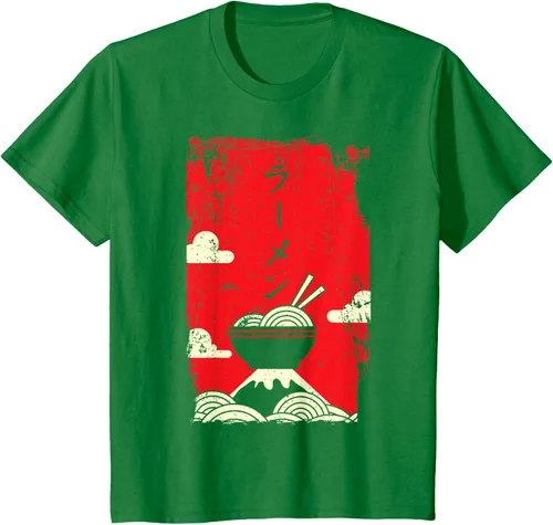 Vista 53 de Ramen Noodles Camiseta de arte japonés, Negro
