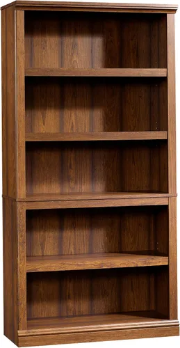 Vista 16 de Estantería de 5 niveles de Sauder, estantería de madera multiusos para oficina en casa, sala de estar, en castaño tiza