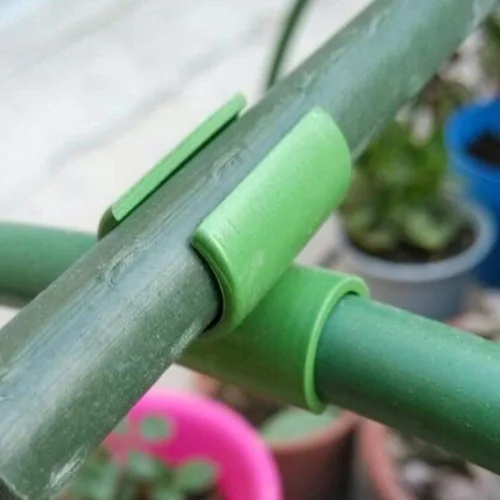 Vista 3 de 50 clips giratorios para conectores de plantas, enrejado de jardín, hebilla de soporte para jaula de tomate, escalada, ratán, vid