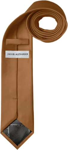 Vista 164 de Jacob Alexander Corbata regular de los hombres de color sólido