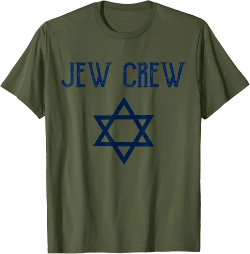 Vista 57 de Camiseta Jew Crew Jewish Star, gris, S