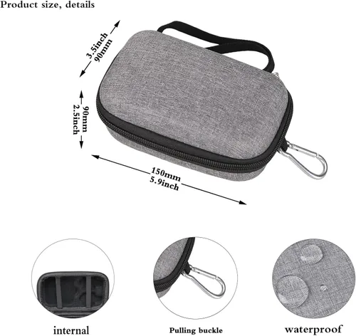Vista 6 de Aproca Funda compatible con lector de base cuadrada y lector de chips cuadrado sin contacto, bolsa de almacenamiento portátil para accesorios